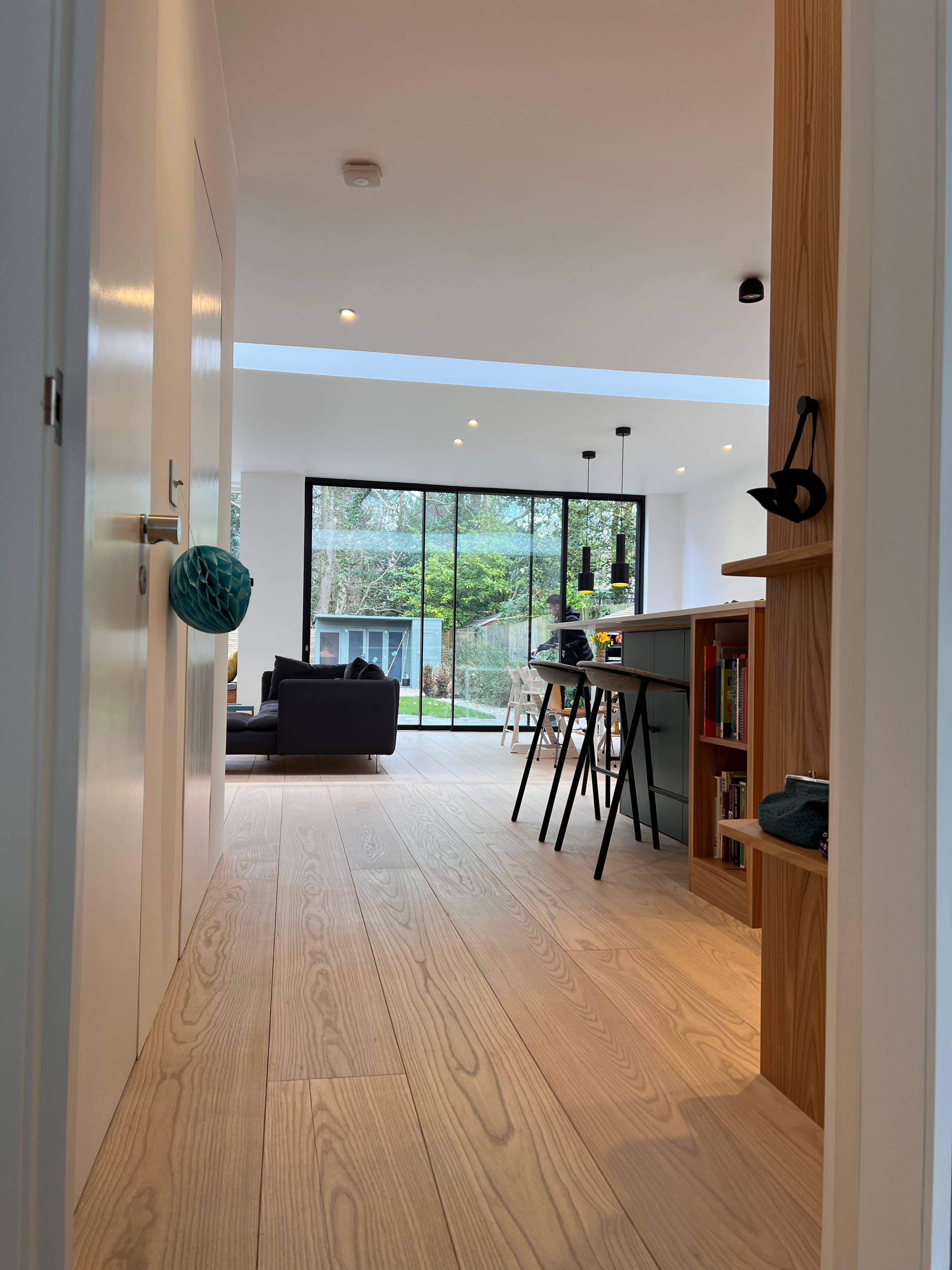 Hallway view through to garden extension